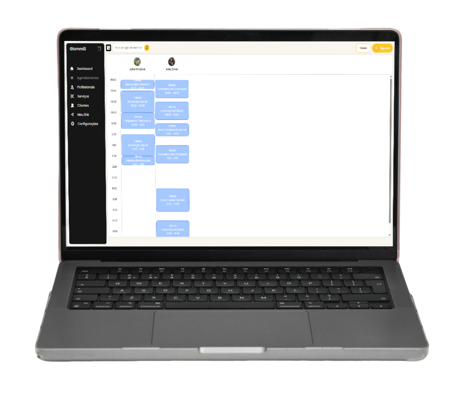 gestão de agendamentos